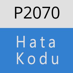 P2070 hatasi