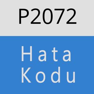 P2072 hatasi