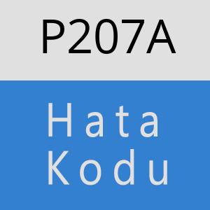 P207A hatasi