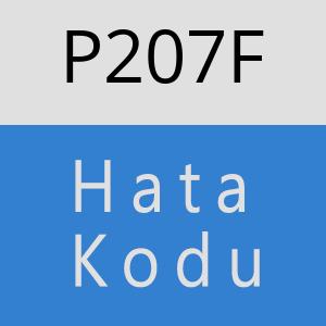 P207F hatasi