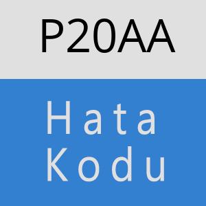 P20AA hatasi