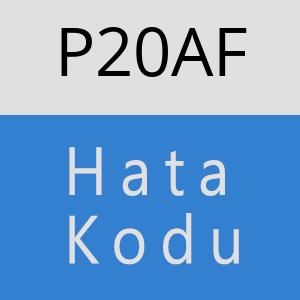 P20AF hatasi