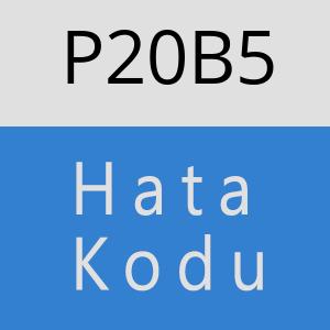 P20B5 hatasi