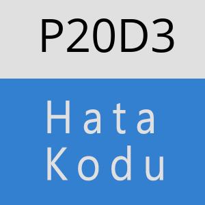 P20D3 hatasi