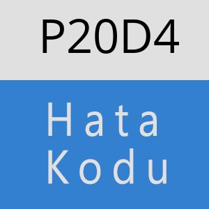 P20D4 hatasi