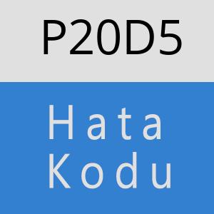 P20D5 hatasi