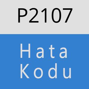 P2107 hatasi