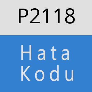 P2118 hatasi