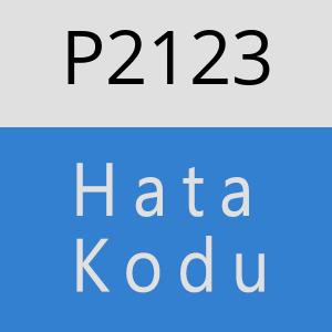 P2123 hatasi