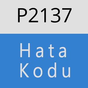 P2137 hatasi