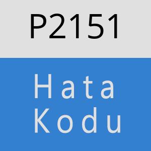 P2151 hatasi