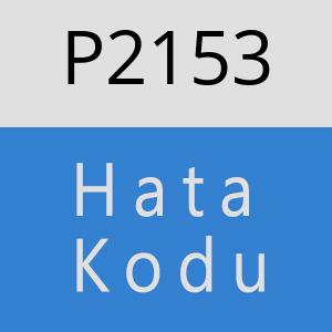 P2153 hatasi