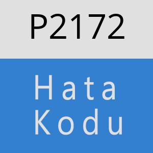 P2172 hatasi