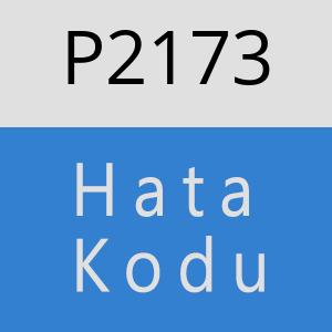 P2173 hatasi