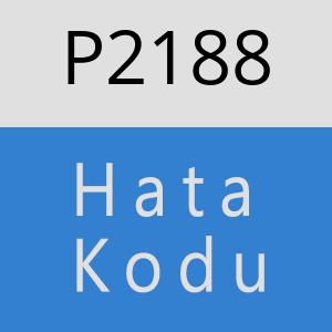 P2188 hatasi