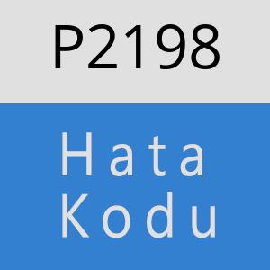 P2198 hatasi