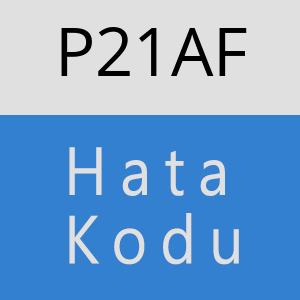 P21AF hatasi