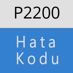P2200 hatasi