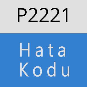 P2221 hatasi