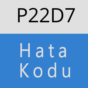 P22D7 hatasi