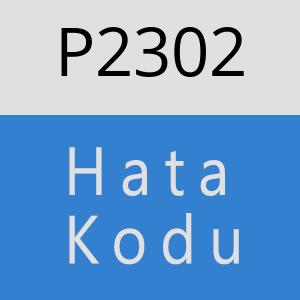 P2302 hatasi