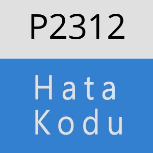 P2312 hatasi