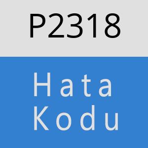 P2318 hatasi