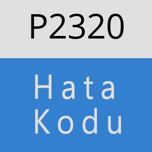 P2320 hatasi