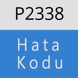 P2338 hatasi