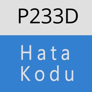 P233D hatasi