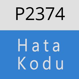 P2374 hatasi