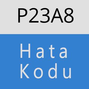 P23A8 hatasi