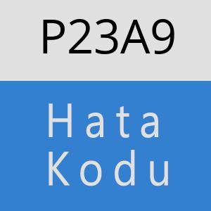 P23A9 hatasi