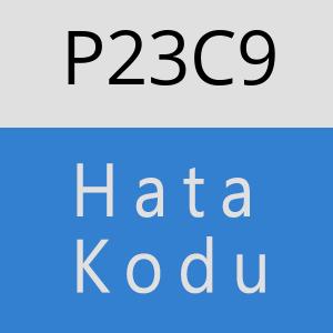 P23C9 hatasi