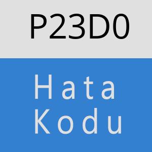 P23D0 hatasi