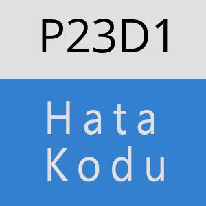 P23D1 hatasi