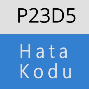 P23D5 hatasi