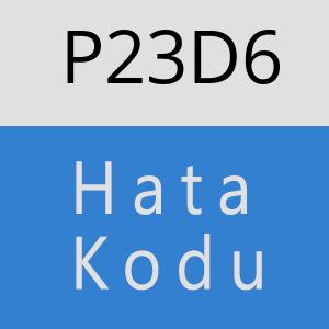 P23D6 hatasi