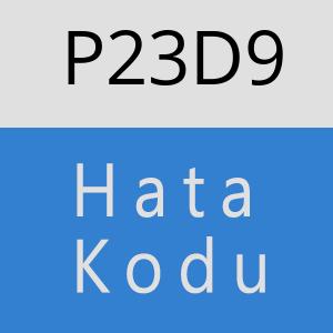 P23D9 hatasi