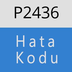 P2436 hatasi