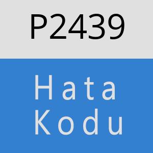 P2439 hatasi