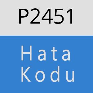 P2451 hatasi