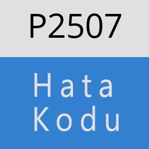 P2507 hatasi