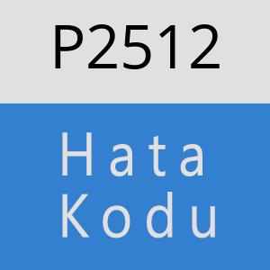 P2512 hatasi