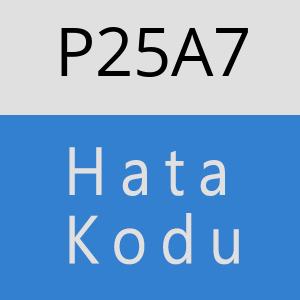 P25A7 hatasi