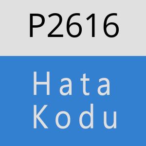 P2616 hatasi