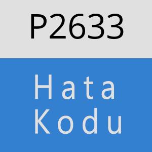 P2633 hatasi