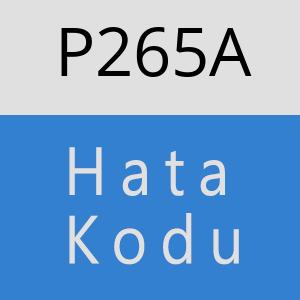 P265A hatasi