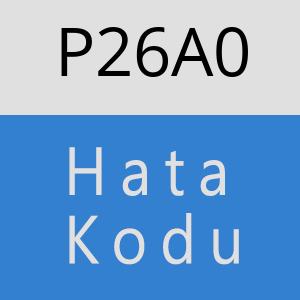 P26A0 hatasi