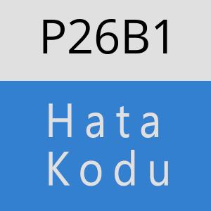 P26B1 hatasi